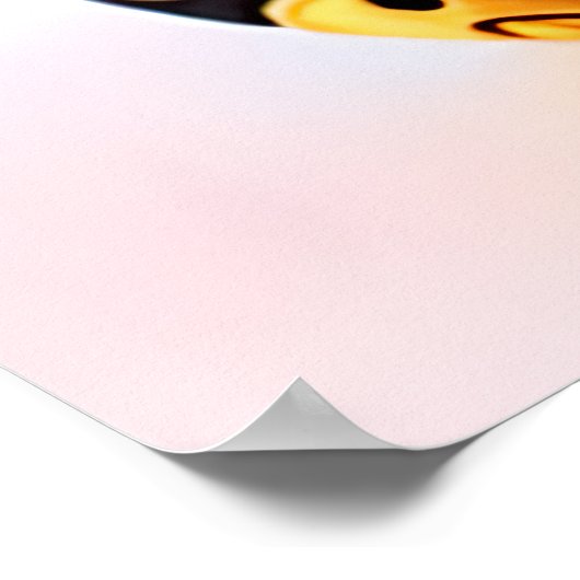 Cute blue en brown koala plush speelgoed | AI Art. Poster (Hoek)