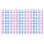 Cute Blue en Pink Gingham Play Tafelkleed (Voorkant (Horizontaal))
