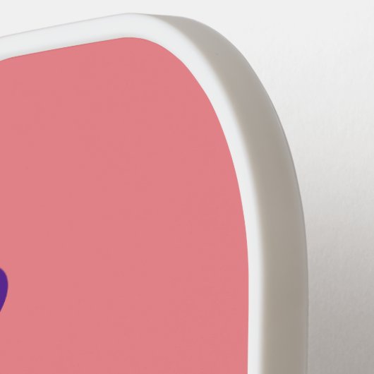 Cute blue en roze dragonfly cartoon illustratie pickleball paddle (Links Detail)