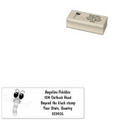 Cute blue en roze dragonfly cartoon illustratie rubberstempel (Gestempeld)