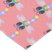 Cute blue en roze dragonfly cartoon illustratie tafelkleed (Gekanteld)