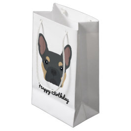 Cute Blue en Tan French Bulldog Birthday Klein Cadeauzakje