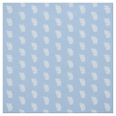 Cute Blue en White Ferns Pattern Stof (Swatch)