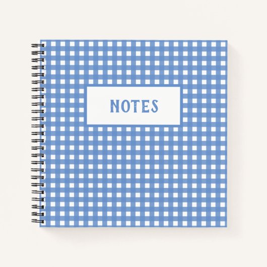 Cute Blue en White Plays Day Notitieboek (Voorkant)