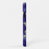 Cute Blue en Yellow Butterfly Illustrated Pattern Case-Mate iPhone Case (Achterkant/rechts)