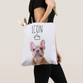 Cute Blue Eyed French Bulldog | Frenchie ICON Tote Bag (Dichtbij)