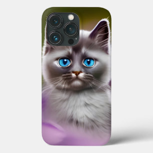 Cute Blue Eyed Kitten Case-Mate iPhone Case