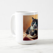 Cute Blue Eyed Kitten Koffiemok (Voorkant links)