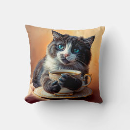 Cute Blue Eyed Kitten Kussen