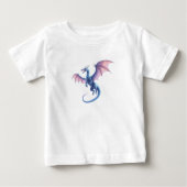 Cute Blue Fairytale Magic Dragon Cartoon (Voorkant)