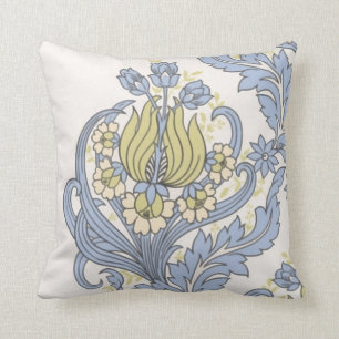  Cute Blue Floral-behangsel Kussen