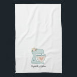 Cute Blue Floral Cake Mixer Bakery Chef Theedoek<br><div class="desc">Een schattige blauwe cake-mixer met bloemen versiert deze keukenhanddoek. Pas het aan met jouw naam. Ontworpen voor jou door Blackberry Boulevard.</div>