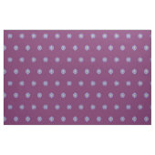 Cute Blue Flowers Pattern on Grape Paars Stof (Yard (91,4 cm))