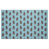 Cute blue Frenchie is klaar voor de winter Stof (Fat Quarter)