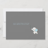 Cute Blue Funny Boy Ma Life Baby shower Kaart (Achterkant)