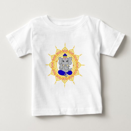 Cute Blue Ganesha Baby T-Shirt (Voorkant)