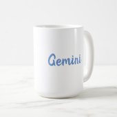 Cute Blue Gemini vertrekt dierentuin Mok (Voorkant rechts)