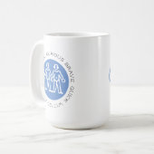 Cute Blue Gemini vertrekt dierentuin Mok (Voorkant links)