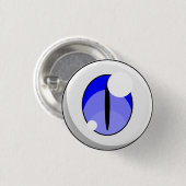 Cute Blue Ghost Eyeball Ronde Button 3,2 Cm (Voorkant /achterkant)