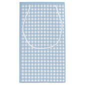 Cute Blue Gingham Picnic Print Hartelijk dank Klein Cadeauzakje (Achterkant)