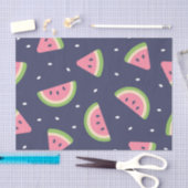 Cute Blue Green Boy's Birthday Watermelon Fruit Tissuepapier (Craft)
