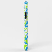Cute blue green gemengde florale patronen Case-Mate iPhone case (Achterkant/rechts)