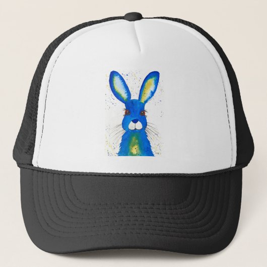 Cute Blue hare Trucker Pet (Voorkant)