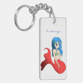 Cute Blue-haring Mermaid Thunder_Cove Sleutelhanger (Voorkant Links)