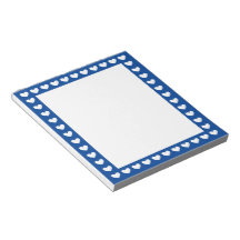 Cute Blue Heart Lijst Pattern