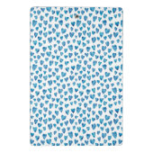 Cute Blue Heart Mini Clipboard Klembord (Achterkant)