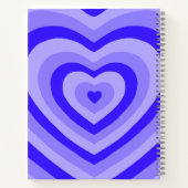 Cute Blue Heart Spiral Notitieboek (Achterkant)