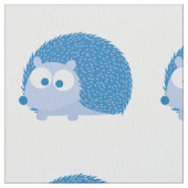 Cute Blue Hedegel Stof (Close Up)