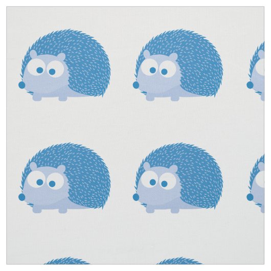 Cute Blue Hedegel Stof (Swatch)