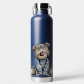 CUTE BLUE HOLIDAY WINTER TEDDY BEARS WATERFLES (Voorkant)