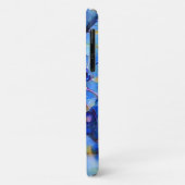 Cute Blue Impressionist Kitten Art met Jouw naam Case-Mate iPhone Case (Achterkant/links)