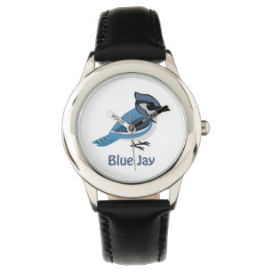 Cute Blue Jay Horloge