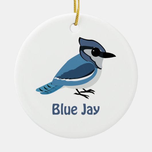 Cute Blue Jay Keramisch Ornament (Voorkant)