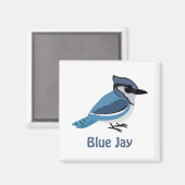 Cute Blue Jay Magneet (Voorkant / Achterkant)