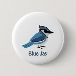 Cute Blue Jay Ronde Button 5,7 Cm