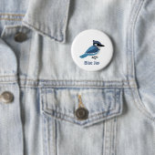 Cute Blue Jay Ronde Button 5,7 Cm (In situ)