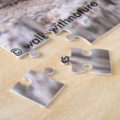 Cute Blue Jay Songbird on Treestump Legpuzzel (Zijkant)