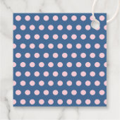 Cute Blue Kerstmis, Merry Kerstry Bedankjes Labels (Achterkant)