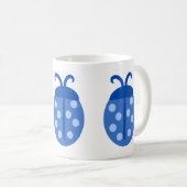 Cute Blue Ladybug Mok (Voorkant rechts)