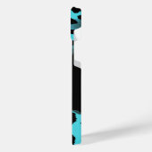 Cute Blue Leopard Print iPhone Hoesje (Linkerkant)