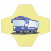 Cute blue modern bus cartoon illustratie voetbal (Enkel)