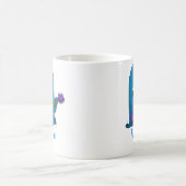 Cute Blue Monster Guitarist Koffiemok (Center)