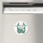 Cute Blue Monster Magneet (Insitu (Vaatwasser))