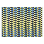 Cute blue monster truck cartoon illustratie tafelkleed (Voorkant (Horizontaal))