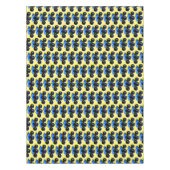 Cute blue monster truck cartoon illustratie tafelkleed (Voorkant)