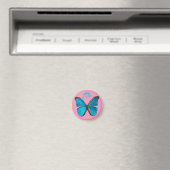 Cute Blue Morpho Butterfly Magnet (Insitu (Vaatwasser))